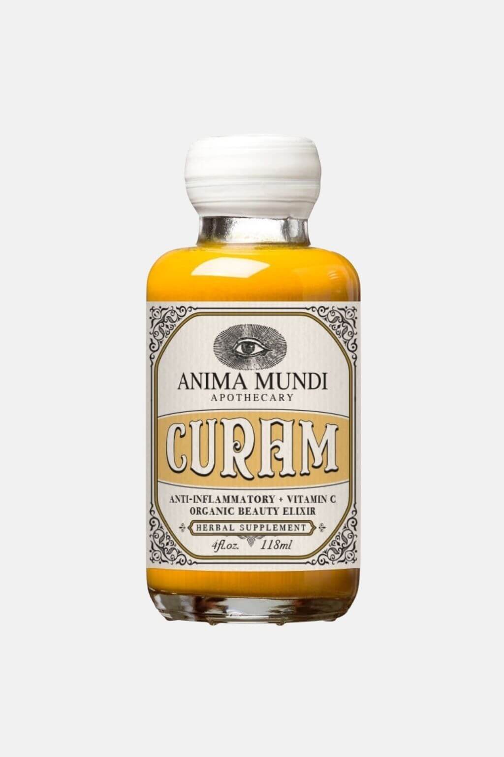 Bottle of Anima Mundi Apothecary Curam on a white background