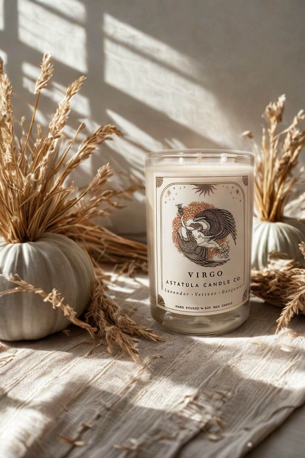 Virgo Zodiac Candle | for the Wise, the Observant, the Quietly Powerful