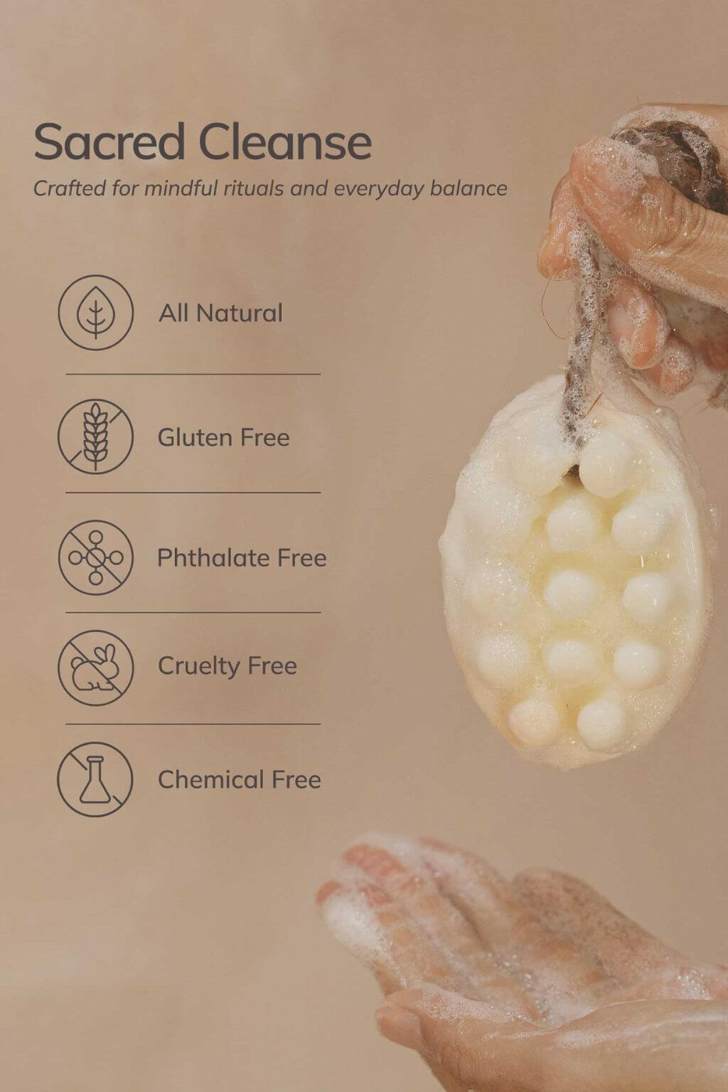 hinoki bath ritual soap natural skincare features infographic
