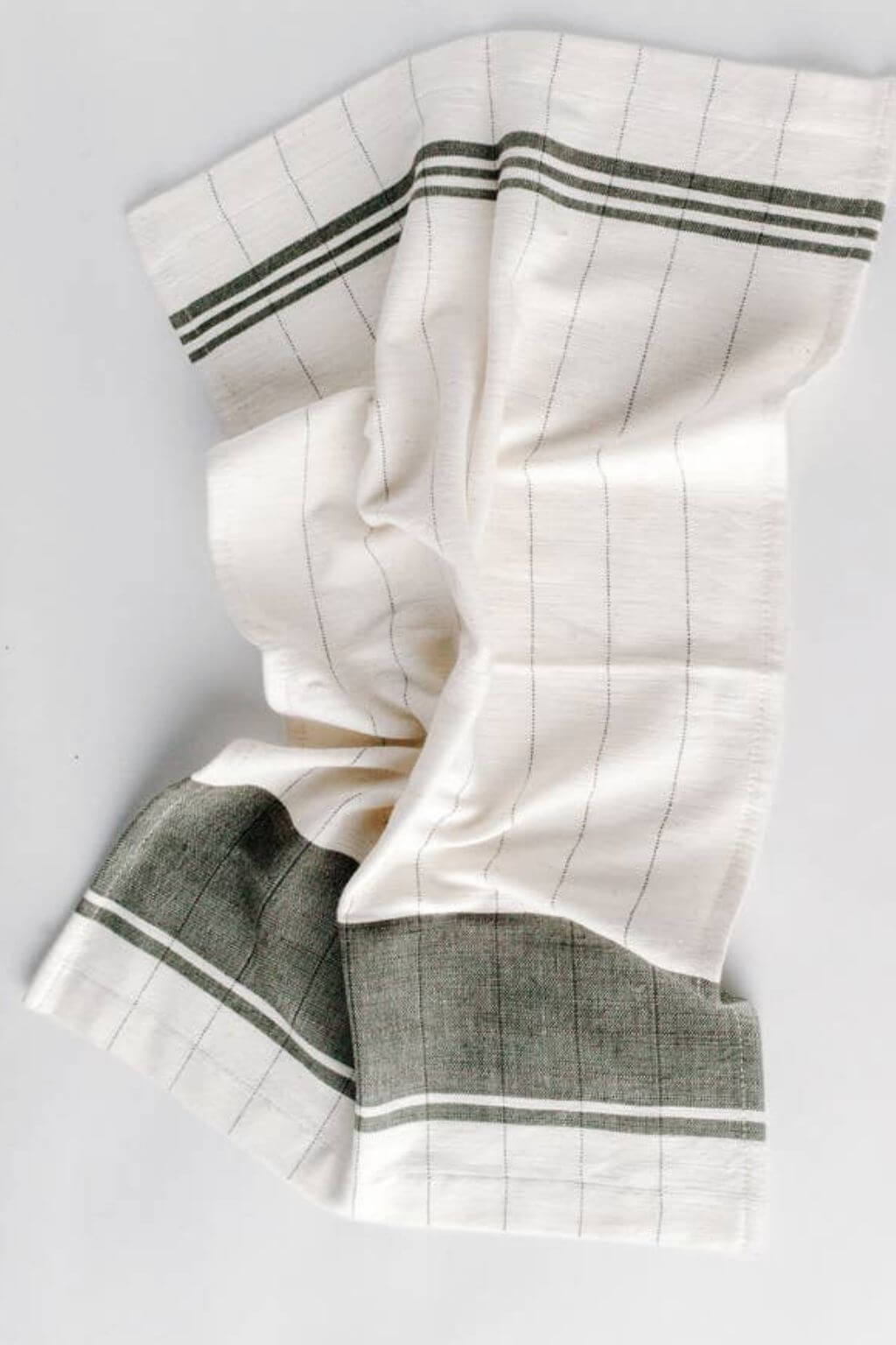 chelsea handwoven tea towel charcoal stripe ethiopian cotton