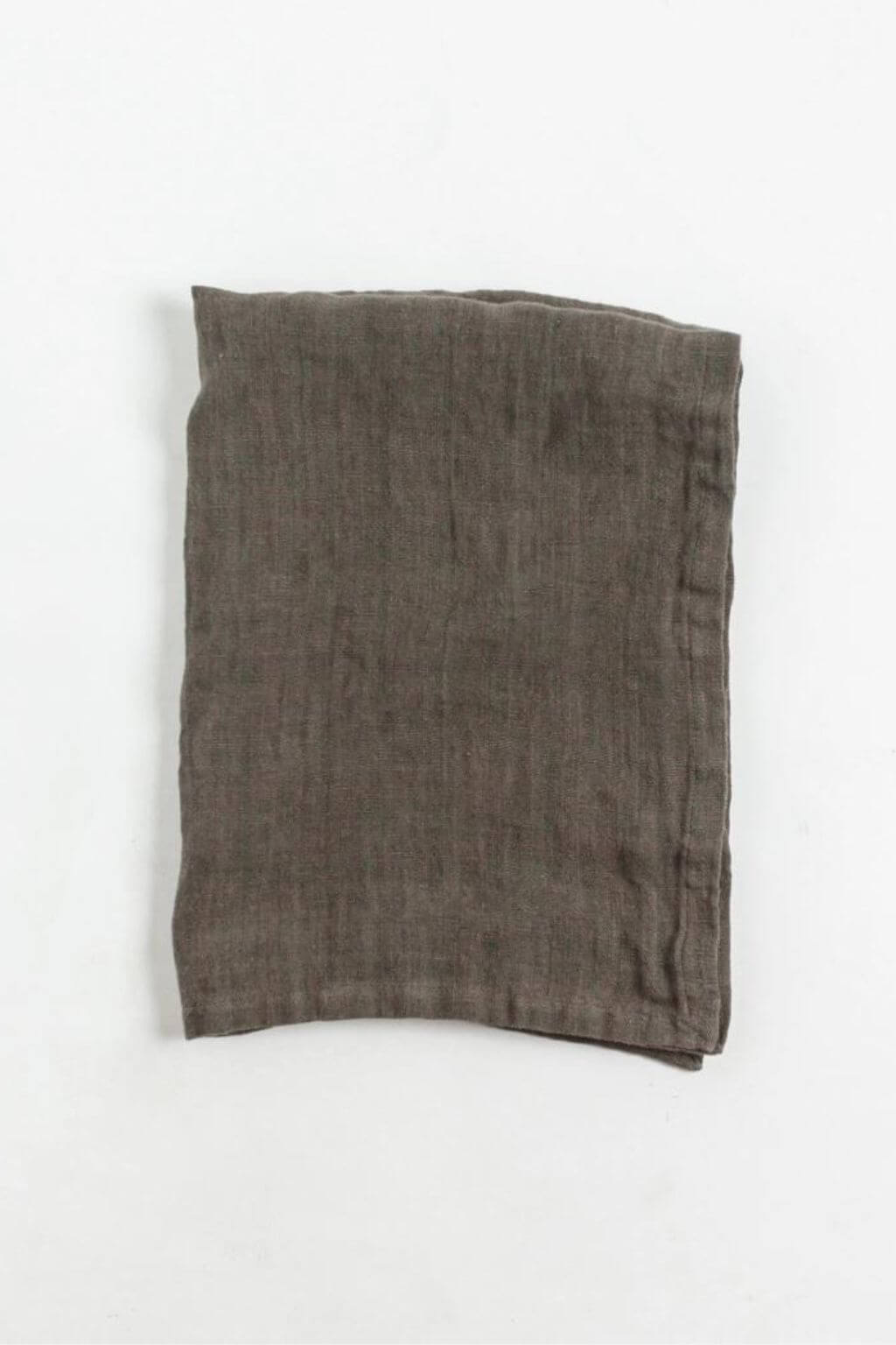 Iron Ore Stone Washed Linen Tea Towel