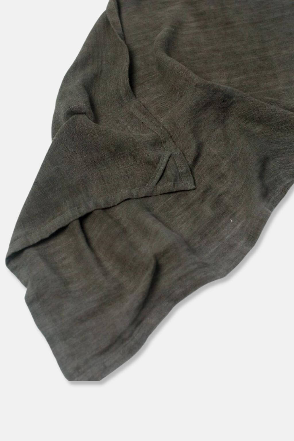 Iron Ore Stone Washed Linen Tea Towel