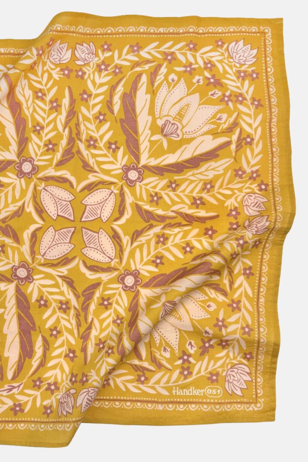 Antonia Bandana | Flora in Golden Hues