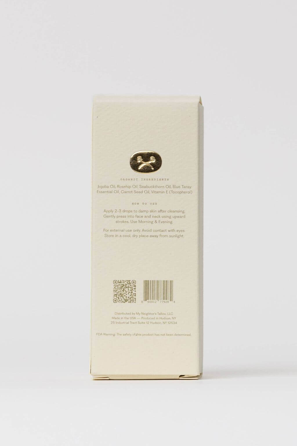 Back of a product box with text and on a white background