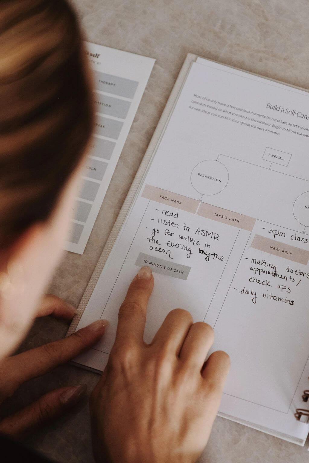 The Self Care Planner, Daily Edition | Undated Wellness Planner + Habit Tracker – Sage
