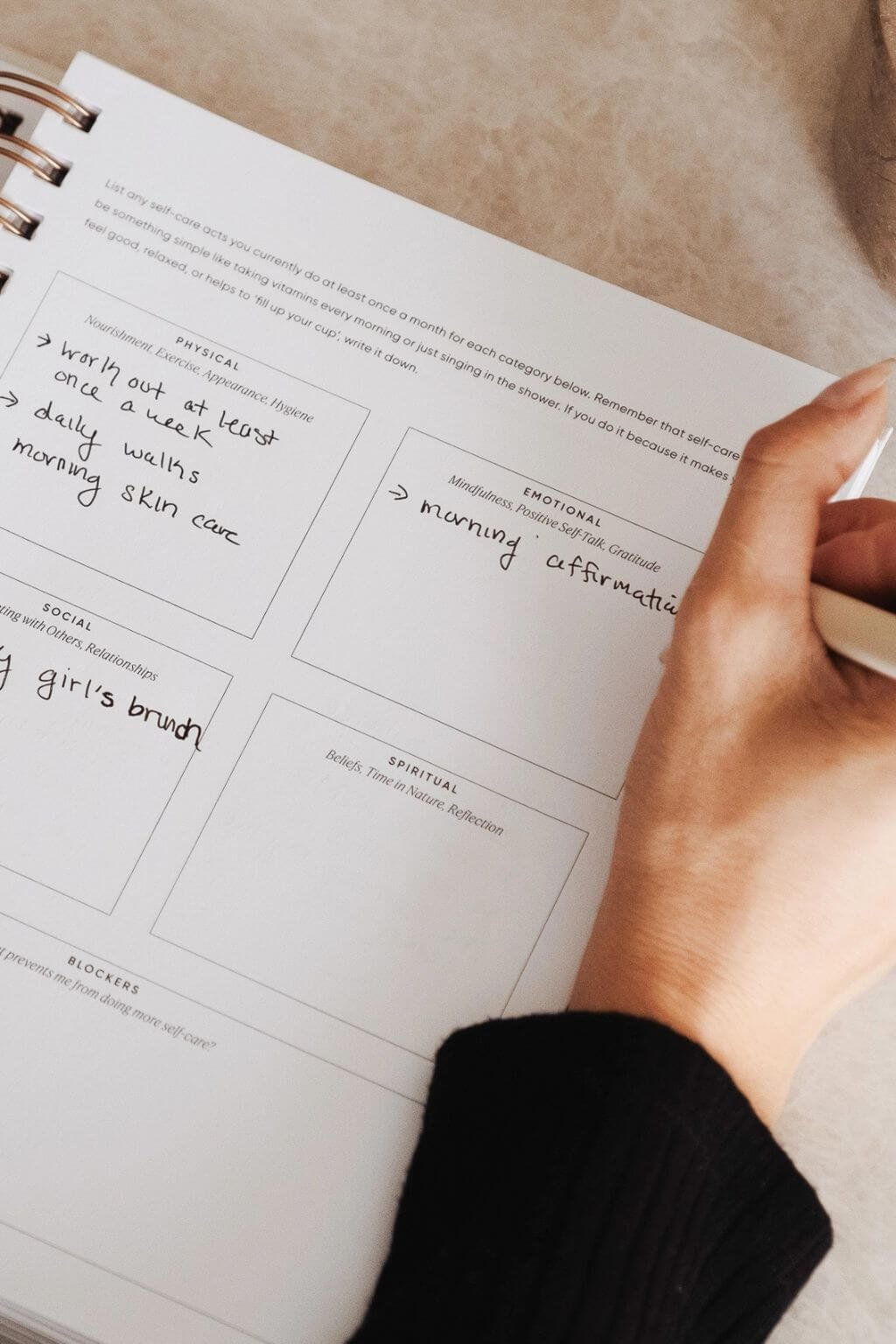 The Self Care Planner, Daily Edition | Undated Wellness Planner + Habit Tracker – Sage