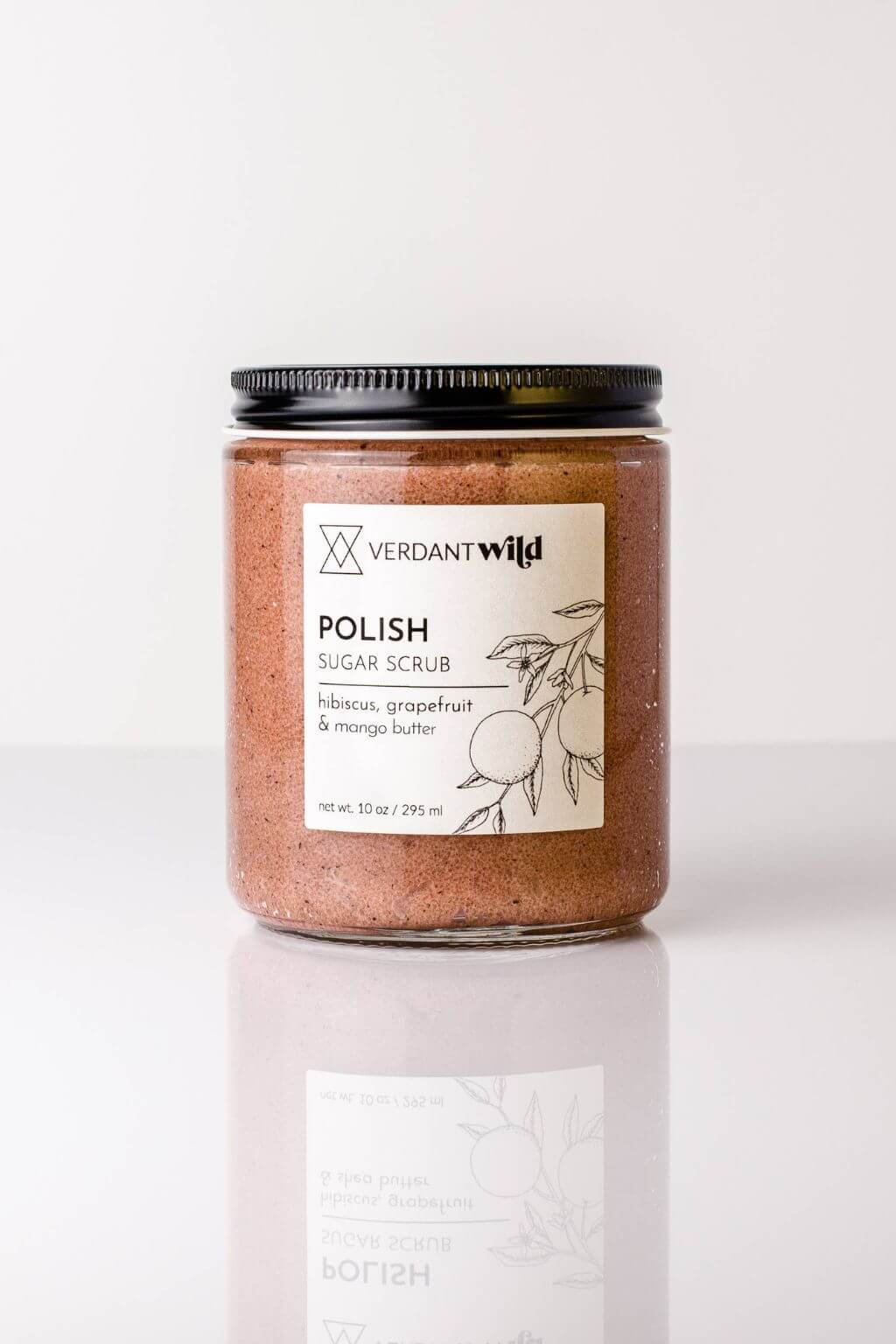 POLISH Sugar Scrub | Hibiscus, Grapefruit + Mango Butter