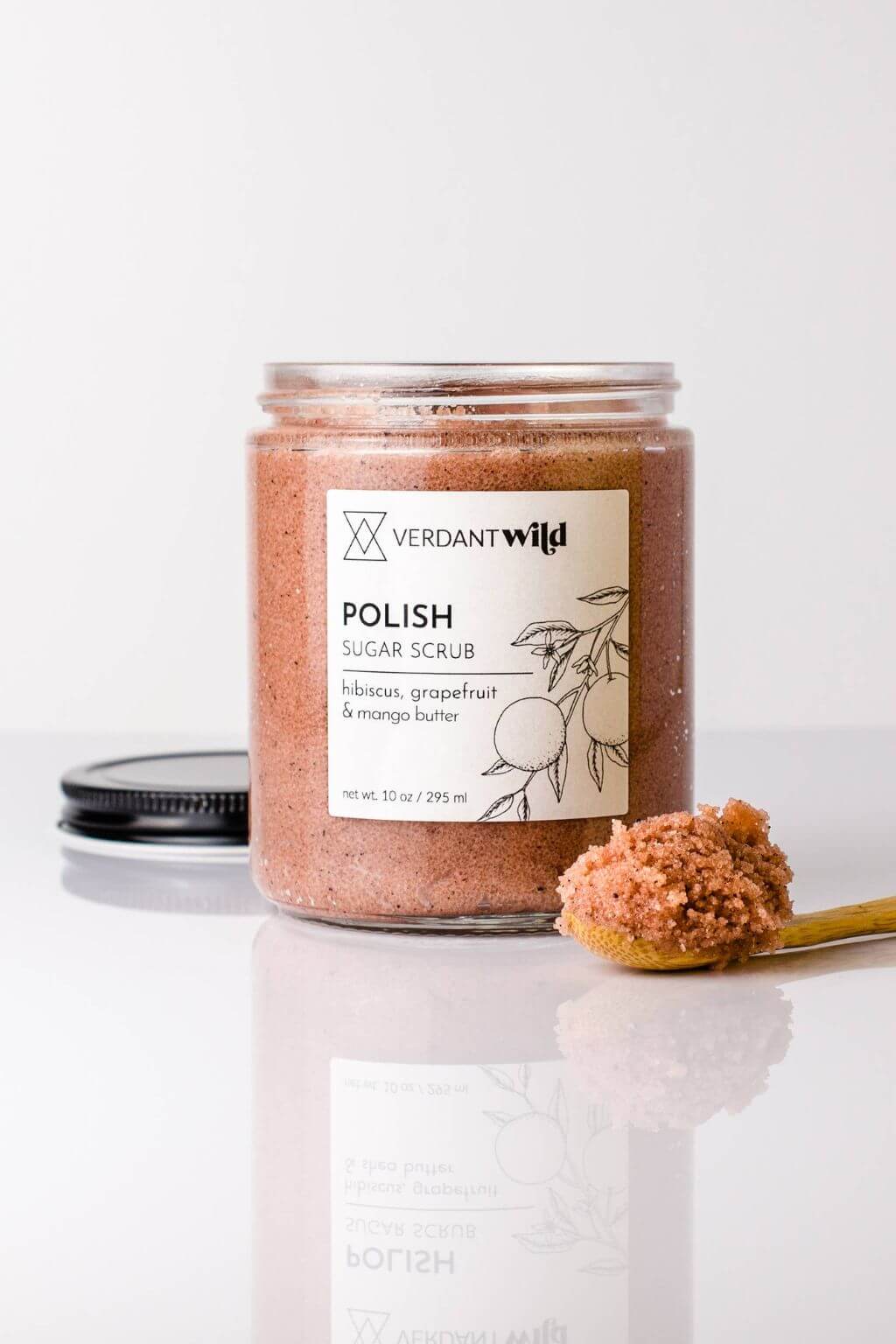 POLISH Sugar Scrub | Hibiscus, Grapefruit + Mango Butter