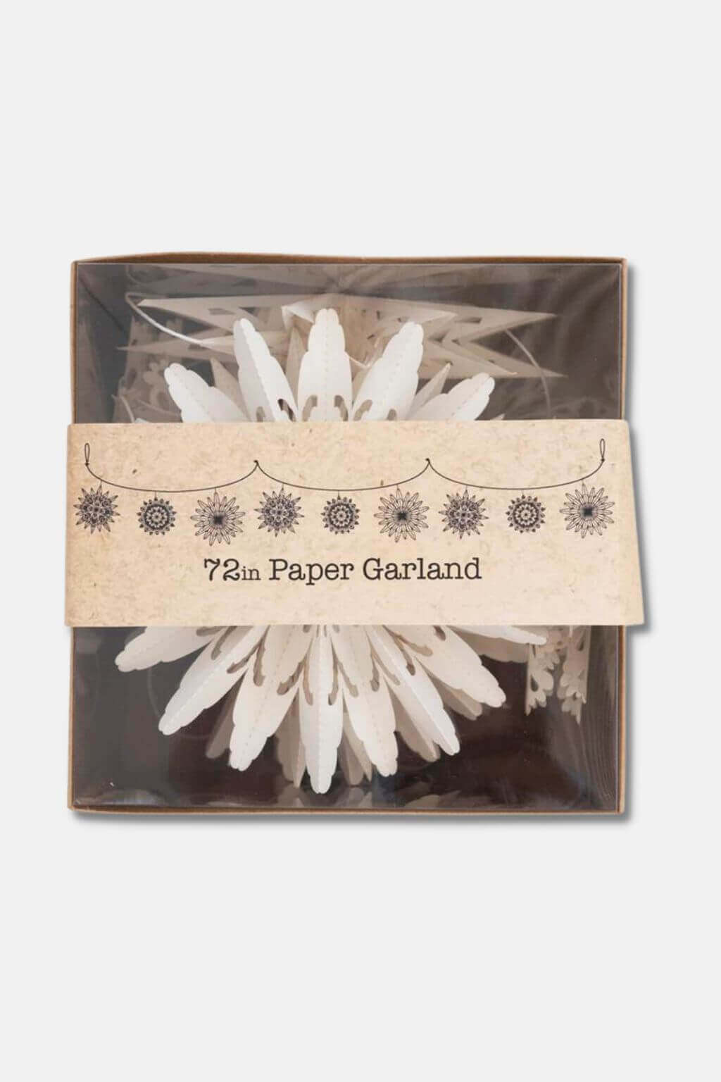 Kirigami Paper Snowflake Garland