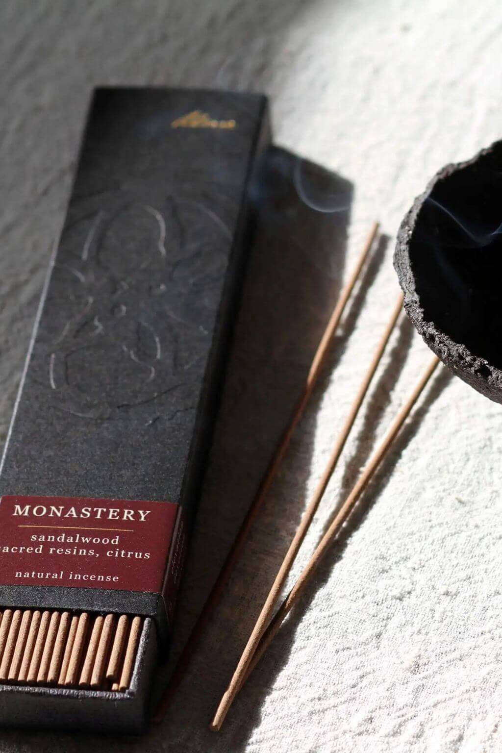 Monastery Natural Incense Sticks | Sandalwood, Sacred Resins and Citrus