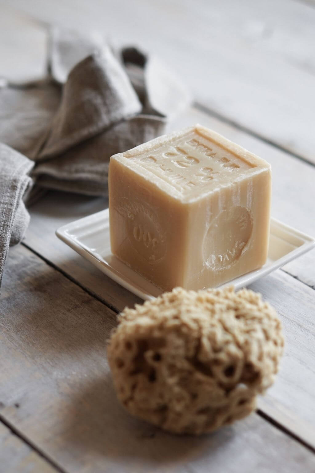 Cultiverre : Gifts for Francophiles Collection - marseille soap, savon soap dish, sea sponge