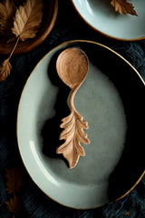 Oak Leaf Spoon | Hand-Carved Doussie Wood