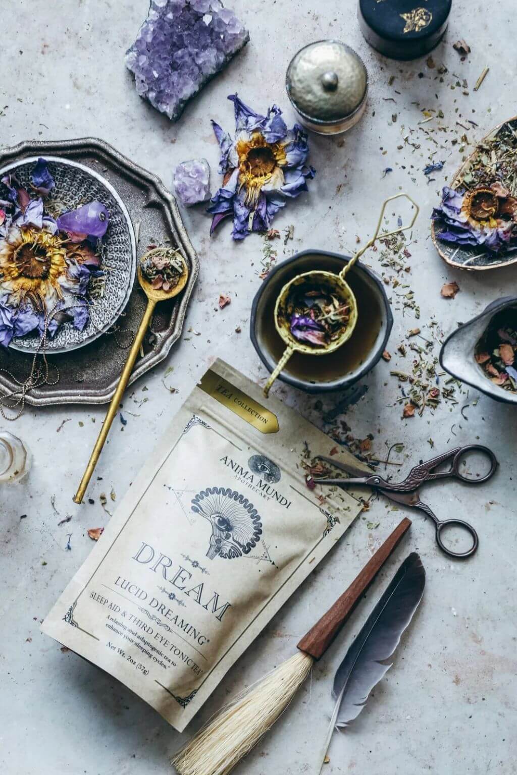 Lucid Dream Herbal Tea | Botanical Wellness Tea for Relaxation + Dream Rituals