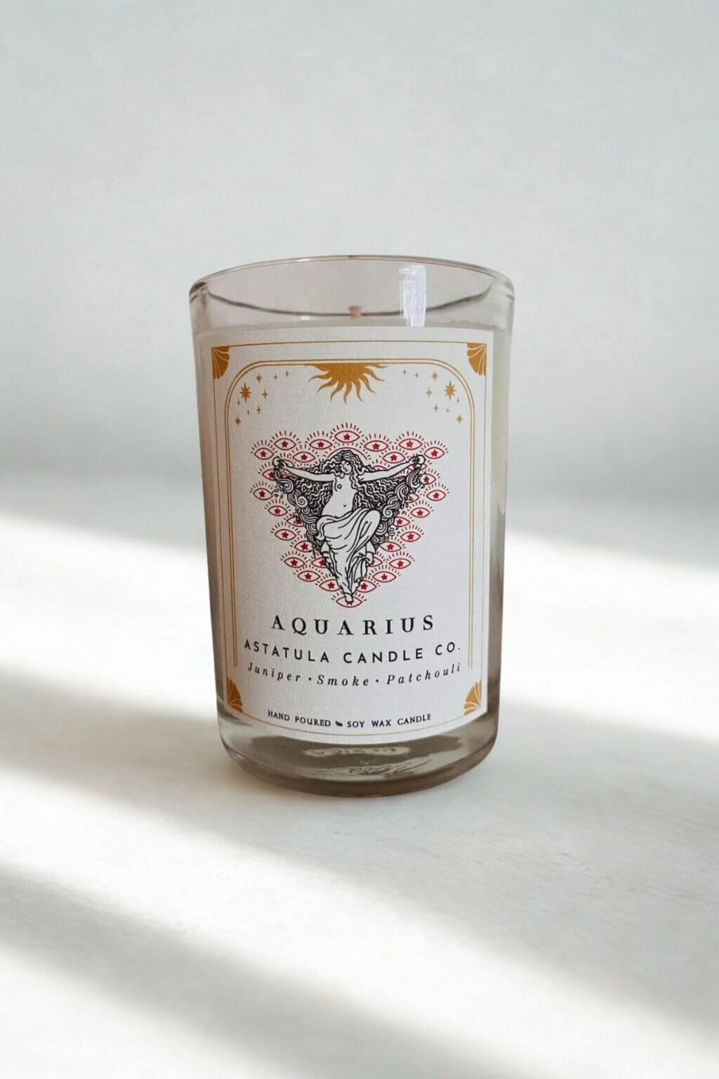 Aquarius Zodiac Candle | for the Celestial Visionary