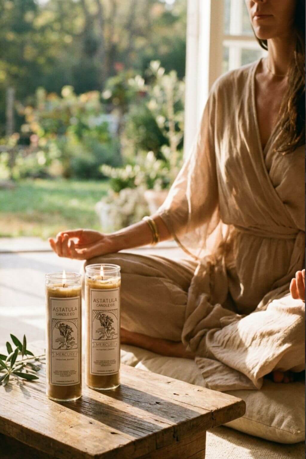 Beeswax Mercury Intention Meditation Candle