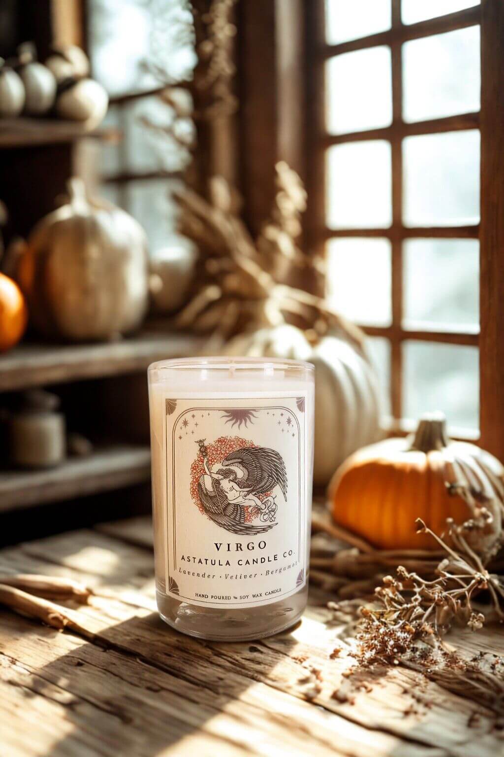 Virgo Zodiac Candle | for the Wise, the Observant, the Quietly Powerful