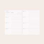 Herbarium Undated Linen Planner | Gold Botanical Embossing