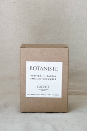 Botaniste Refillable Soy Candle | Vetiver, Iris + Santal