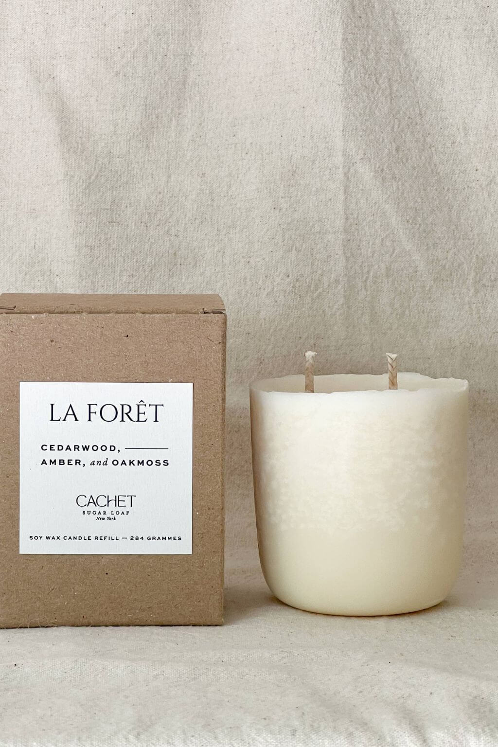 La Forêt Refillable Candle | Cedarwood, Amber + Oakmoss