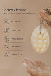 hinoki bath ritual soap natural skincare features infographic