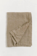 Stone Washed Linen Tea Towel, Flax