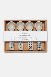 stoneware mini spoon set packaging danica heirloom element collection