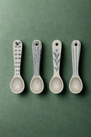 danica heirloom element mini spoons set of four stoneware spoons