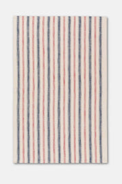 striped organic cotton french dish towel blue red kitchen linen