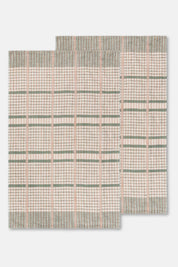 finley check willow dish towels set of two cotton kitchen linens