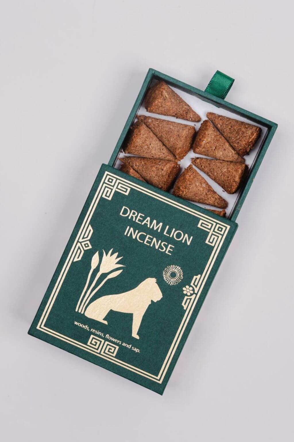 Dream Lion Mayan Copal Desert Sage incense cones close view