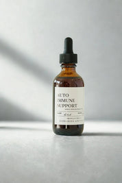 evergreen apothecary autoimmune support herbal tincture in amber dropper bottle