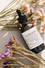 evergreen apothecary goodbye metals heavy metal detox tincture with dried flowers