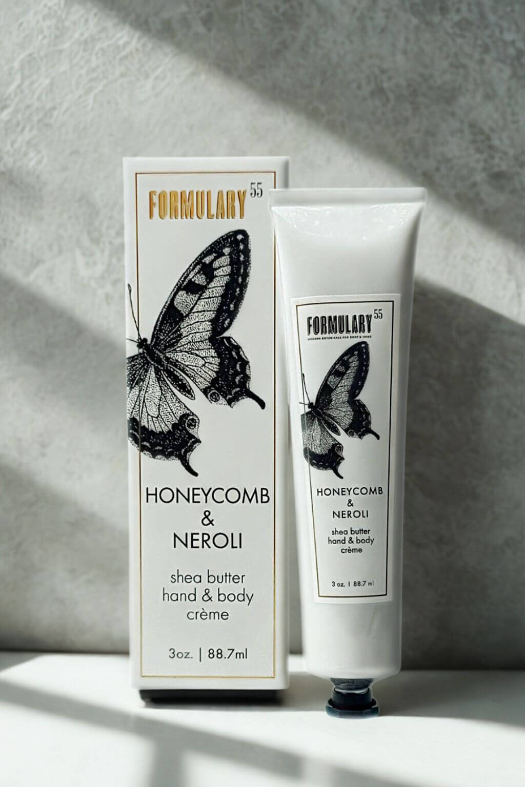formulary 55 honeycomb and neroli shea butter hand and body crème product display