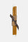 10 inch natural yellow pure beeswax taper candles tied with ribbon