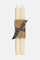 Cream pure beeswax rope taper candles handcrafted by Greentree Home