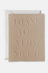 Thank You Very Much | Blush Letterpress Card