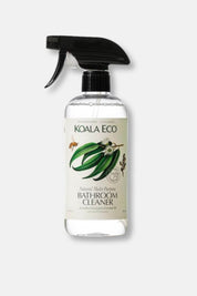 Bottle of Koala Eco bathroom cleaner on a white background