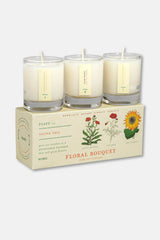 Floral Bouquet | "Plant the Box" Votive Candle Trio