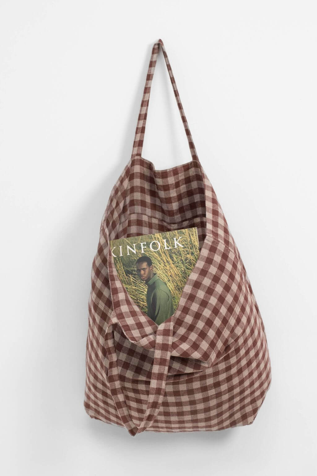 oversized linen bag soft stonewashed fabric