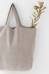Natural Linen Tote Bag