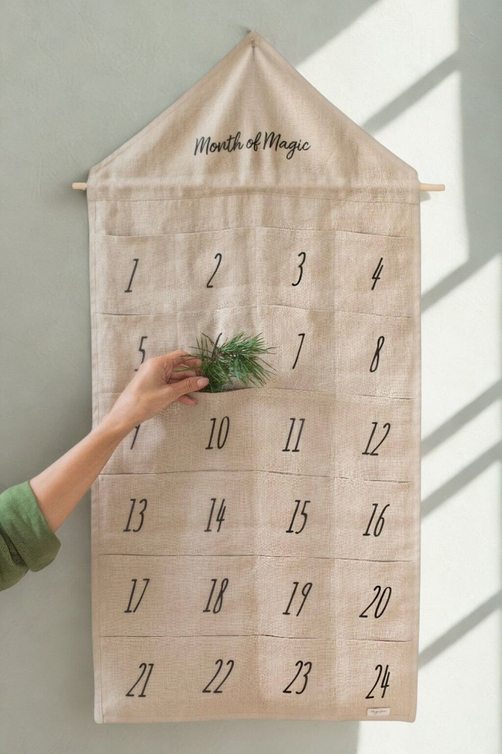 Linen Advent Calendar "Month Of Magic"