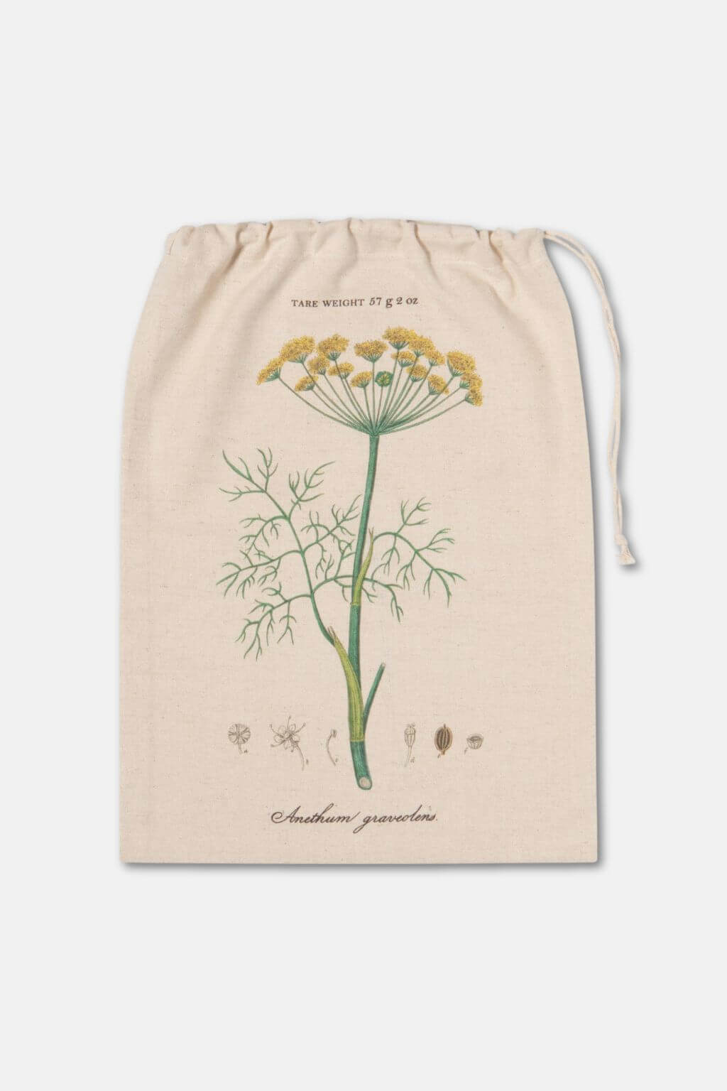 Large dill print reusable produce bag