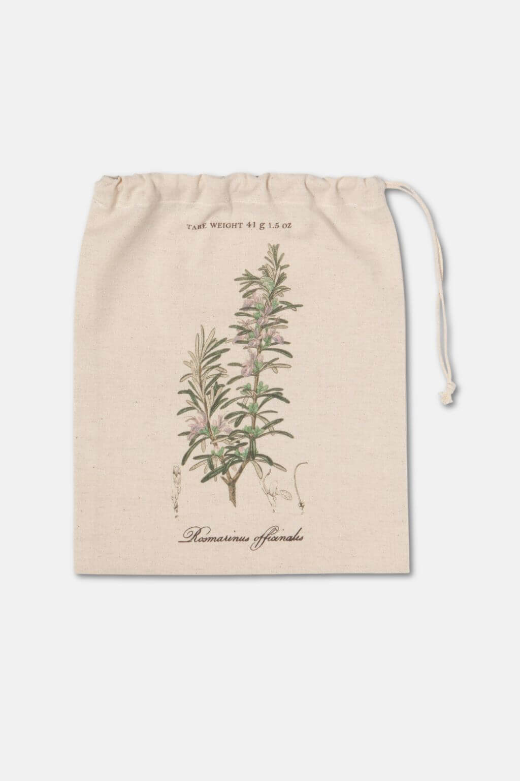 Rosemary botanical print reusable produce bag