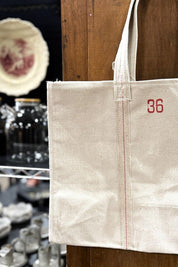 Heavy Duty French Canvas Tote Bag