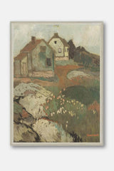 Hilltop Cottages by Arnulf Overland Framed Art