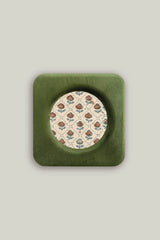 Mossy Green Velvet Photo Frame, 4x4"
