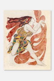 dance narcisse art print leon bakst 8x10