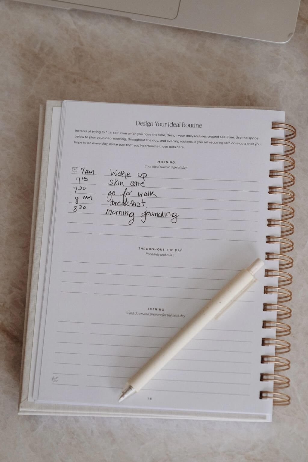The Self Care Planner, Daily Edition | Undated Wellness Planner + Habit Tracker – Sage