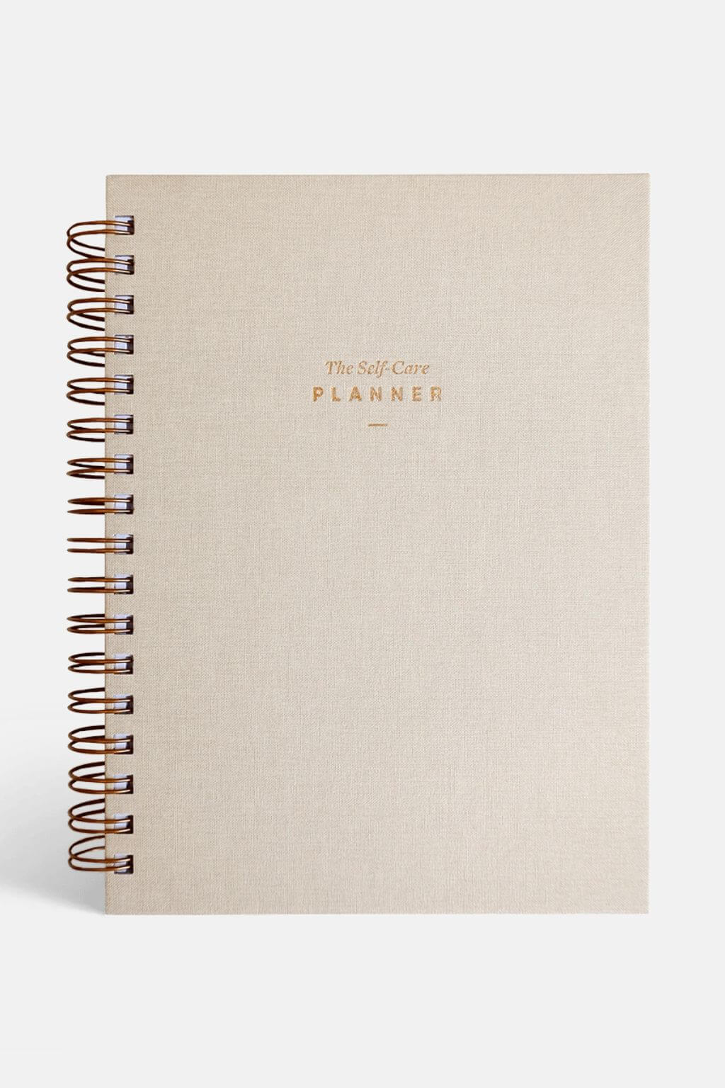 The Self Care Planner, Daily Edition | Undated Wellness Planner + Habit Tracker – Sand Grey