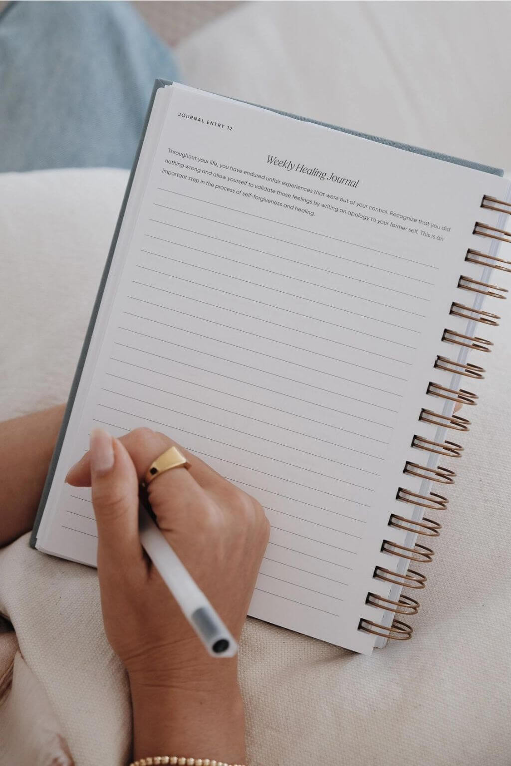 The Inner Work Journal | Guided Mental Health Journal + Wellness Workbook – Moon Linen